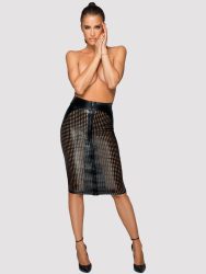 Noir-Handmade Missbehaved F234 Sexy Skirt[XL], XL - Amorana