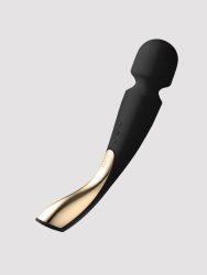 Lelo Smart Wand 2 Large Rechargeable Vibrator (Black), Schwarz - Amorana