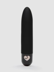 Lovehoney Mini Thrill Rechargeable Silicone Bullet Vibrator (Black), Schwarz - Amorana