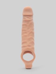 Lovehoney Mega Mighty 3 Extra Inches Penis Extender with Ball Loop Flesh Tan, Flesh Tan - Amorana
