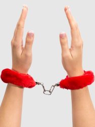 Lovehoney Red Furry Fesseln & Handschellen