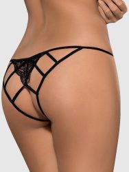Obsessive Miamor Open Panties[Black-L/XL], L/XL - Amorana