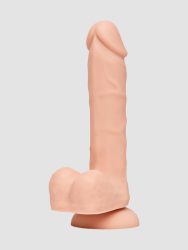Lifelike Lover Classic Dual-Density Silicone Dildo with Balls 8 Inch - Flesh Pink, Flesh Pink - Amorana