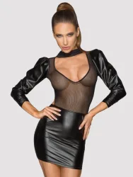 Noir-Handmade Rebellious F201 Sexy Dresses[Black-M], M - Amorana