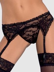 Obsessive Catia Garter Belt & Thong[L/XL], L/XL - Amorana