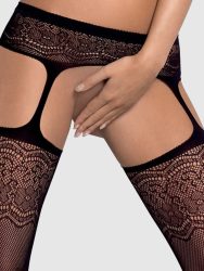 Obsessive S207 Tights[Black-S/M/L], S/M/L - Amorana
