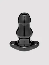 Perfect-Fit Double Tunnel Medium Anal Plug[Black], Schwarz - Amorana