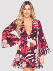 PHAX Coffee Bay Dress Beachwear[Multicolored-M], M - Amorana