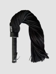 Rouge Suede Flogger Peitsche