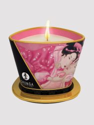 Shunga Massage Candle[White], Rose - Amorana