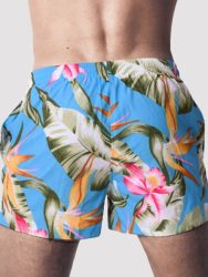 Lace Boy Capri Swim Trunks[Multicolored-S], S - Amorana