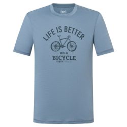 super.natural - Better Bike Tee - Merinoshirt Gr 46 - S;52 - L;54 - XL;56 - XXL blau;braun;braun/beige;grau