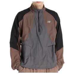 New Balance - Better Run Water Resistant Jacket - Laufjacke Gr M grau/braun