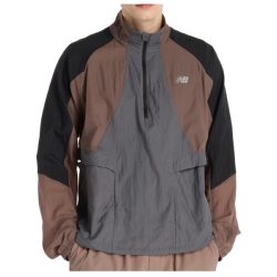 New Balance - Better Run Water Resistant Jacket - Laufjacke Gr L;M grau/braun