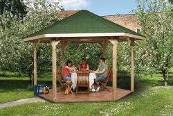WEKA Pavillon 656 Gr.2 Dachschindeln:-ohne-