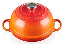 Le Creuset Brotbräter Rund Gusseisen Ofenrot 24cm