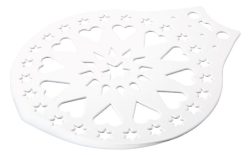 Städter Kuchenheber & Verzierschablone 28cm Weiß Kunststoff