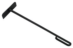 Ascheschieber Aschekratzer für Feuerschale Kamin Feuerkorb Eisen Schwarz