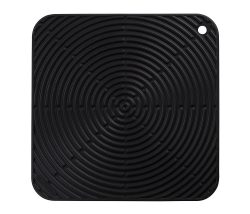 Le Creuset Topflappen Quadratisch Klassik Silikon Schwarz 29cm