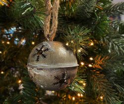Christbaumkugel Glöckchen Zink Rostig Vintage-Stil Christbaumschmuck Nostalgie