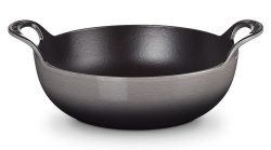 Le Creuset Balti Dish Schmorbräter Gusseisen Flint Grau 24cm