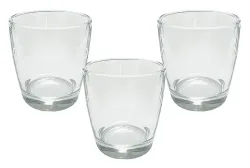 Windlicht Set Teelichtglas Kerzenglas 3 Stück Teelichthalter Zylinder Ø 11,5cm