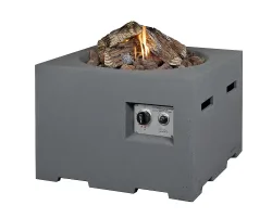 Happy Cocooning Feuertisch quadratisch grau 600 x 600 mm