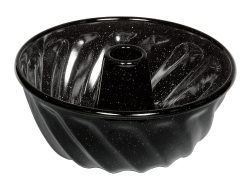 Riess Gugelhupfform Emaille Schwarz 22cm