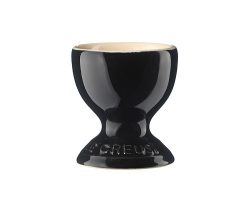 Le Creuset Eierbecher Klassik Steinzeug Schwarz glänzend