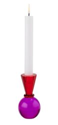 Giftcompany Kerzenhalter Kristallglas Sari Konus Pink Rot