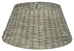 Christbaumständer Abdeckung Rattan Grau Weihnachtsbaumständerhülle teilbar 70 cm