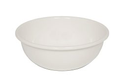 Riess Obst und Salatschüssel Emaille Weiß 26cm