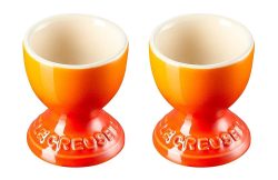 Le Creuset 2er-Set Eierbecher Ofenrot Steinzeug