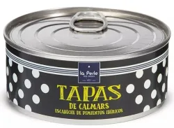La Perle des Dieux Tapas de Calmars Tintenfisch mit Pimientos - Dose 215 g