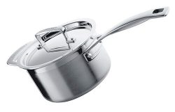 Le Creuset Profistieltopf 3-Ply Edelstahl Stielkasserolle 16cm