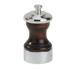 Peugeot Palace Pfeffermühle Holz poliert/versilbert 10cm