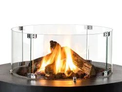Happy Cocooning Glasschirm Rund für Feuertisch Bowl & Cone