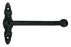 Toilettenpapierhalter WC-Rollenhalter Gusseisen Antik-Stil Schwarz