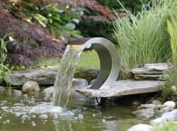 Ubbink MAMBA S LED Wasserfall Teich und Pool Edelstahl 24cm