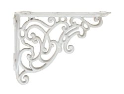 Regalträger Landhausstil Regalhalter Regalwinkel Gusseisen Weiß 18x24cm