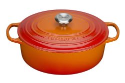 Le Creuset Bräter Signature Oval Gusseisen Ofenrot 31cm