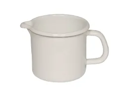 Riess Schnabeltopf Emaille Topf Weiß 9 cm