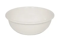 Riess Obst und Salatschüssel Emaille Weiß 30cm