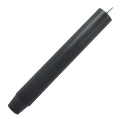 Dicke Stabkerze Durchgefärbt Graphit Anthrazit 20cm x 2,5cm Tropffrei Premium