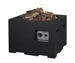 Happy Cocooning Feuertisch quadratisch schwarz 600 x 600 mm
