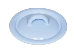 Riess Deckel Emaille Pastell Blau 9cm