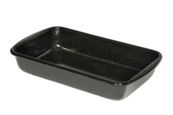 Riess Auflaufform Backform Emaille Schwarz 36/21,5cm