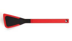 Woll Cook-It Pfannenwender mit Silikonrand Schwarz Rot