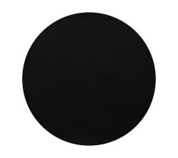 ASA Selection Tischset Rund Schwarz Country Leder-Optik Platzset