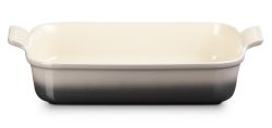 Le Creuset Auflaufform Tradition Steinzeug Flint Grau 32 cm